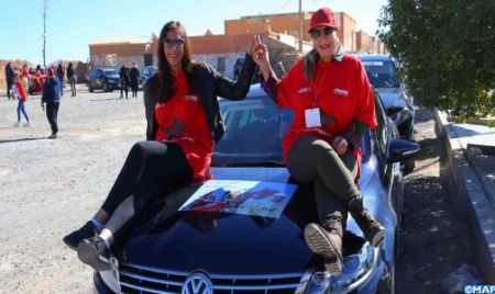 l'equipage n°12 composé du trio Nadia Karim, Khadija Jim et Nouria Elmels