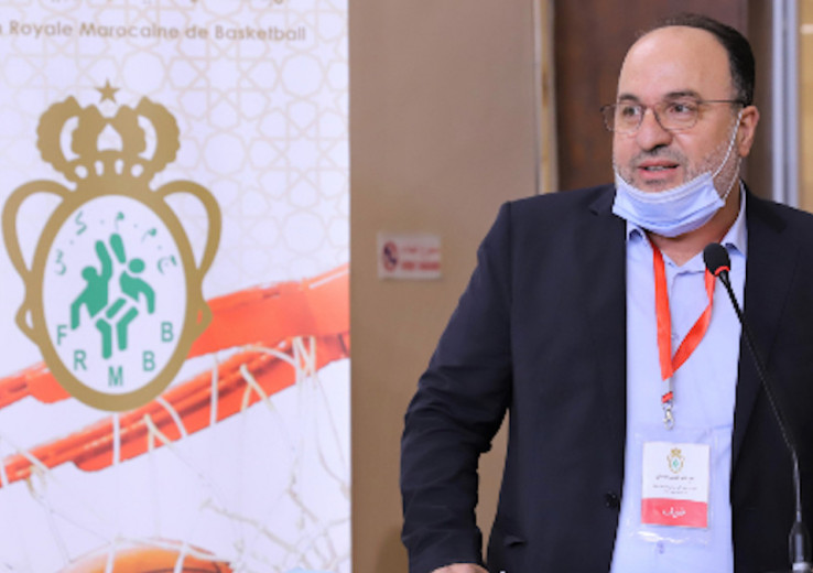 Mustapha Aourach, président de la Fédération royale marocaine de basketball (FRMB).