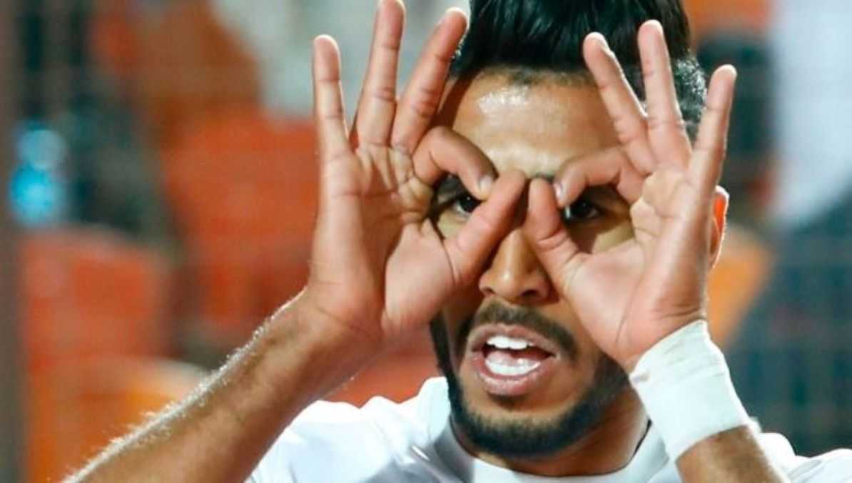Mohamed Ounajem, joueur à Zamalek.
