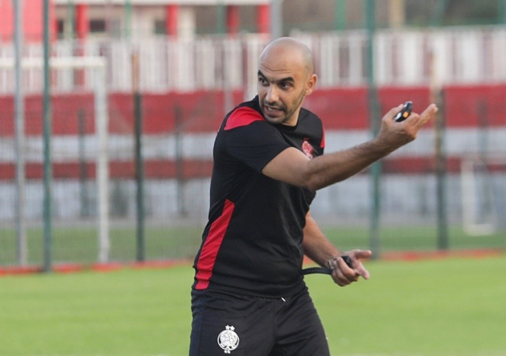 Walid Regragui, entraîneur du Wydad.