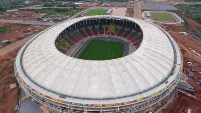 le stade d'Olembé qui abritera le match d'ouverture