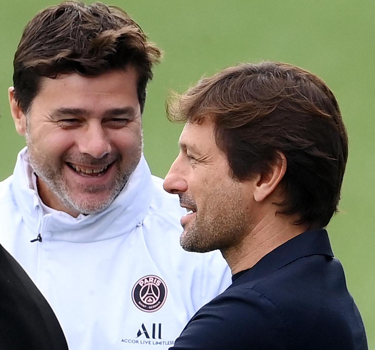 Pochettino tout sourir apres la mise au point de Leonardo