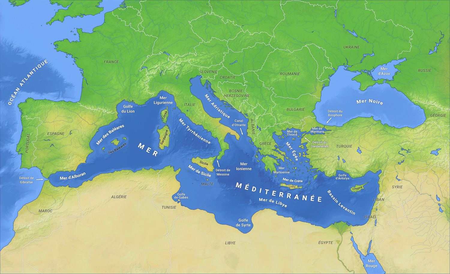 La Méditerranée est un 'lac' ou se l'on se bouscule d'Est en Ouest