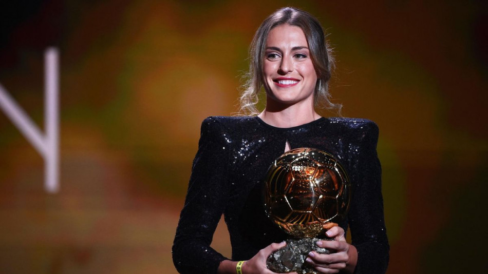 Alexia Putellas (FC Barcelone), lauréate du Ballon d'or féminin 2021.