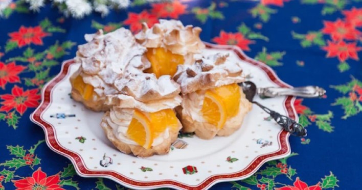 Des choux à la crème et à l'orange