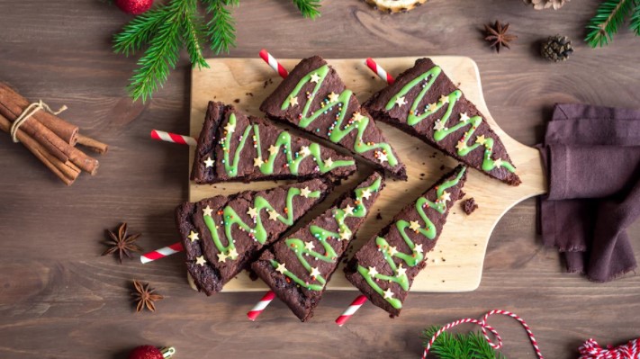 Brownie sapin de Noël