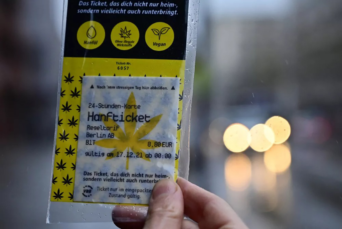 Des tickets de métro comestibles au goût de cannabis à Berlin !