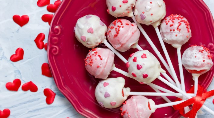 Des cake pops pour la Saint-Valentin