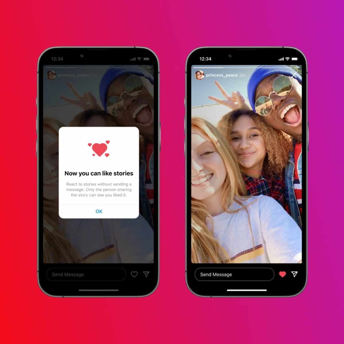 Instagram permet de "liker" une story sans envoyer un message
