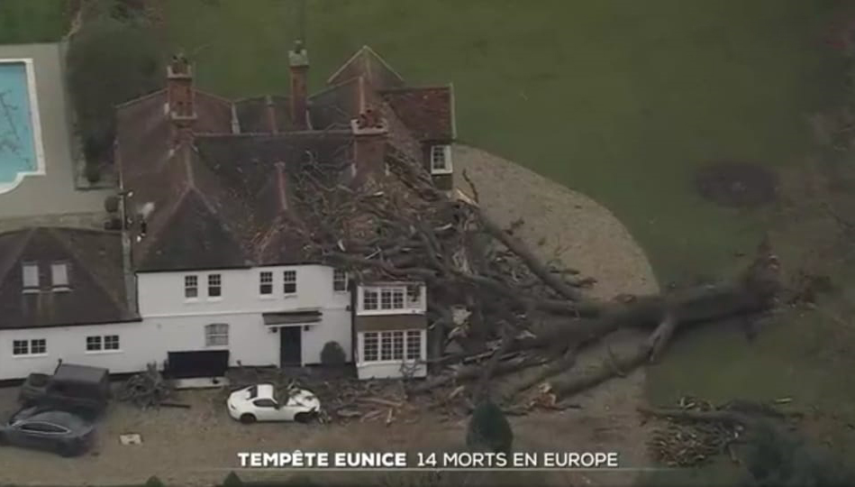 Tempête Eunice : 14 morts en Europe et d’importants dégâts matériels