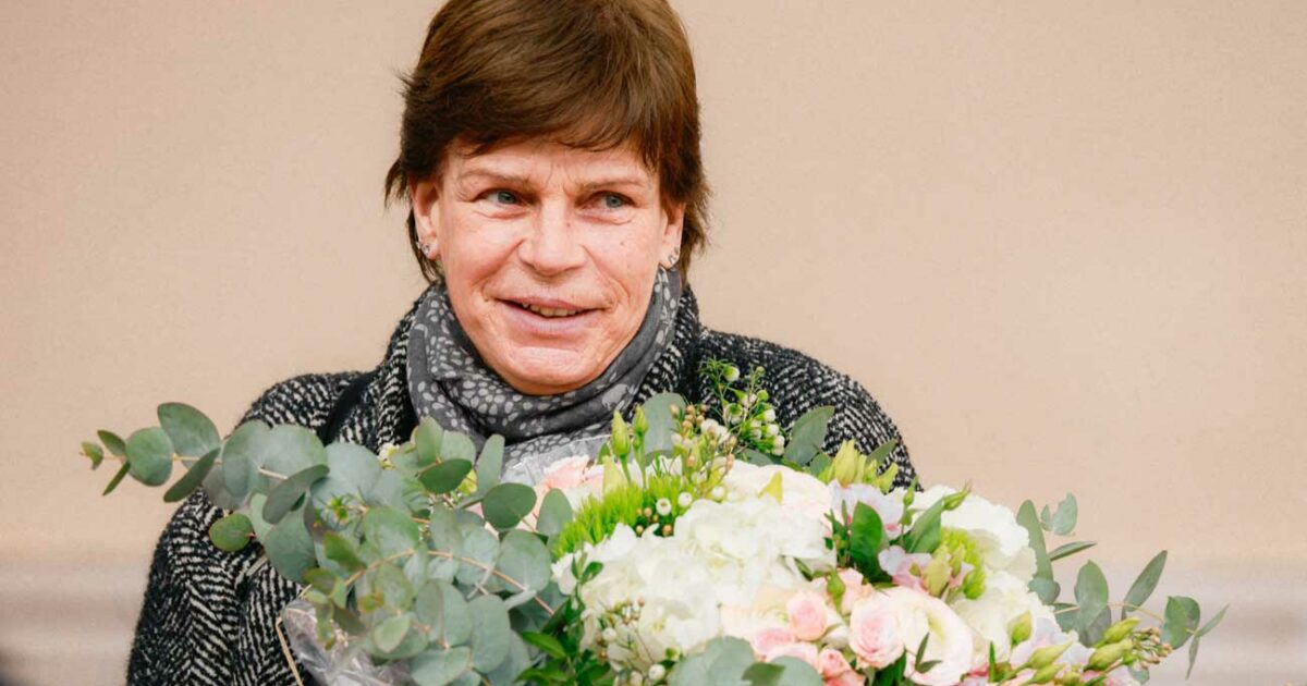 La princesse Stéphanie de Monaco donne le top de départ du Rallye Aïcha des Gazelles