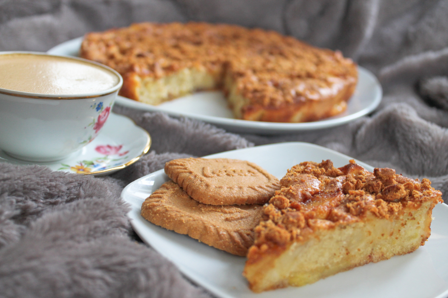 Gâteau aux pommes et au spéculoos