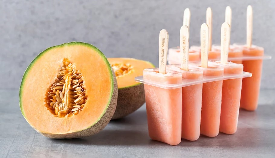 Glace au melon prête en 5 minutes