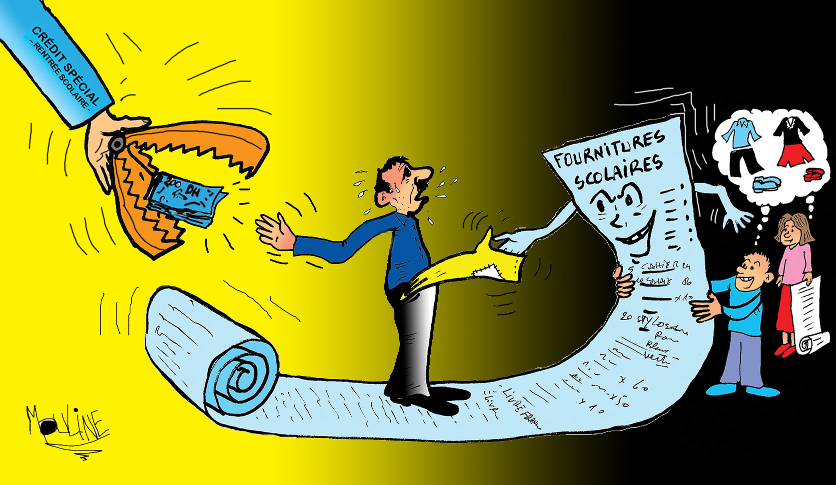 Caricature Réalisée par Mohammed Yassir Mouline