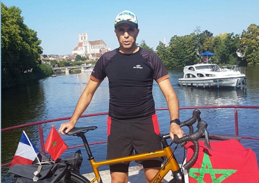 Auxerre-Doha à vélo : Le globe-trotteur marocain Abderrazak El-Badaoui se lance dans cette aventure