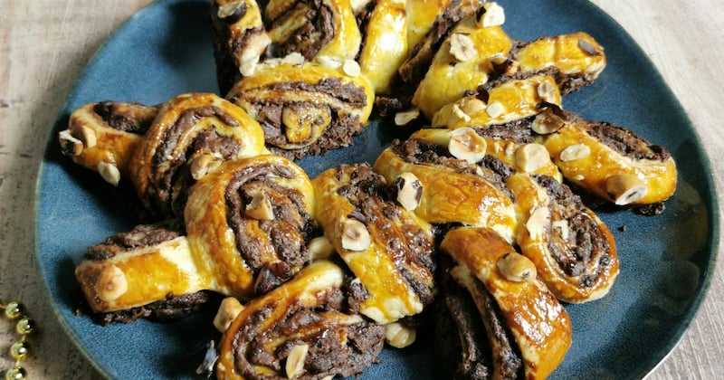 Couronne briochée à la pâte à tartiner