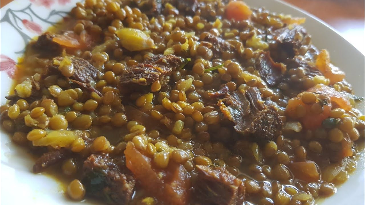 Recette lentilles au Khlii riche en fer pour cet hiver 