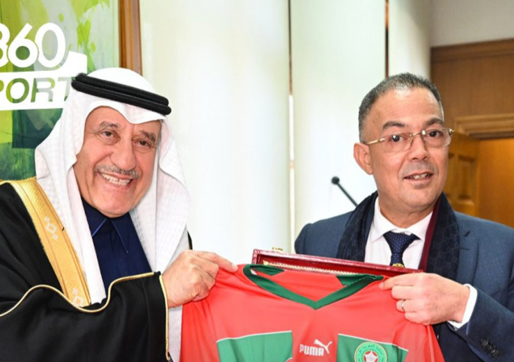 Fouzi Lekjaa reçoit l'ambassadeur du Royaume d'Arabie saoudite et le président d'Al Hilal