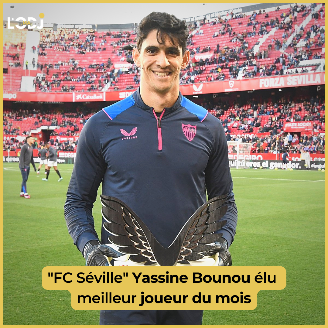 "FC Séville" Yassine Bounou élu meilleur joueur du mois