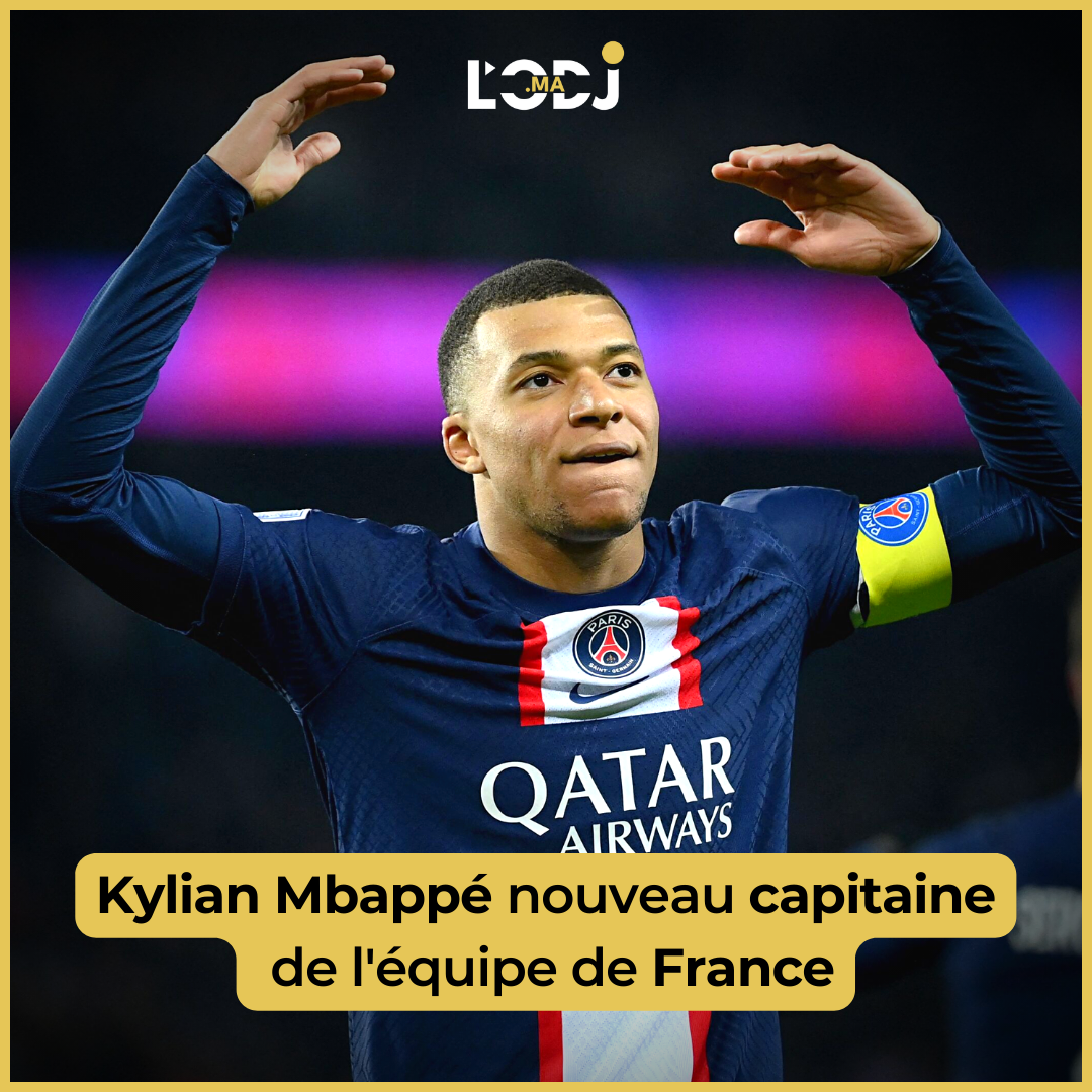 Kylian Mbappé nouveau capitaine de l'équipe de France