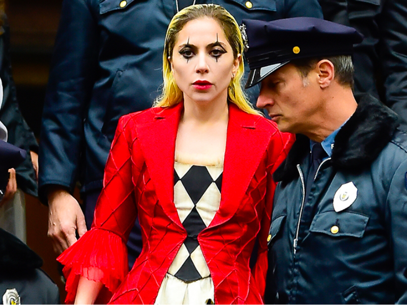 "Joker: Folie à deux": Lady Gaga en costume sur le tournage du film