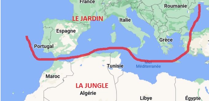 Le « jardin » européen et la « jungle » nord-africaine