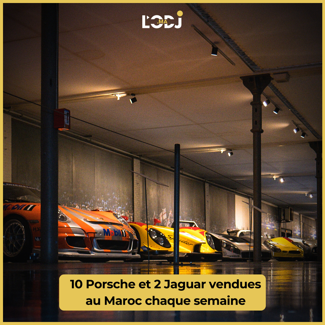 10 Porsche et 2 Jaguar vendues au Maroc chaque semaine