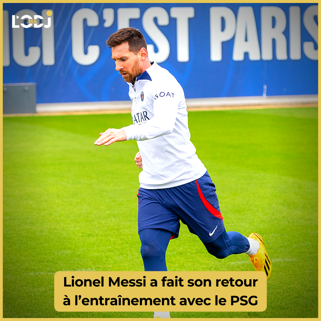 Lionel Messi a fait son retour à l’entraînement avec le PSG