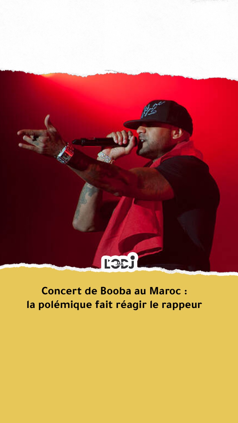 Concert de Booba au Maroc : la polémique fait réagir le rappeur