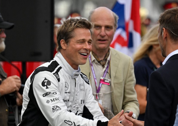 F1 : Brad Pitt s'invite au paddock à Silverstone
