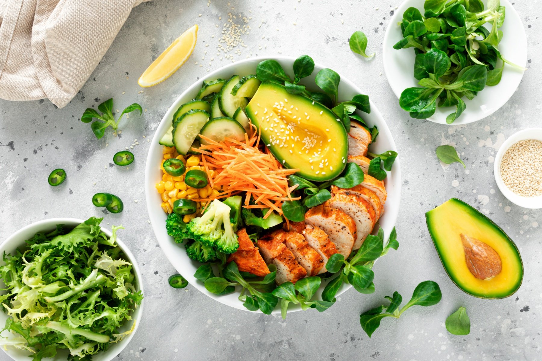 Buddha bowl au poulet