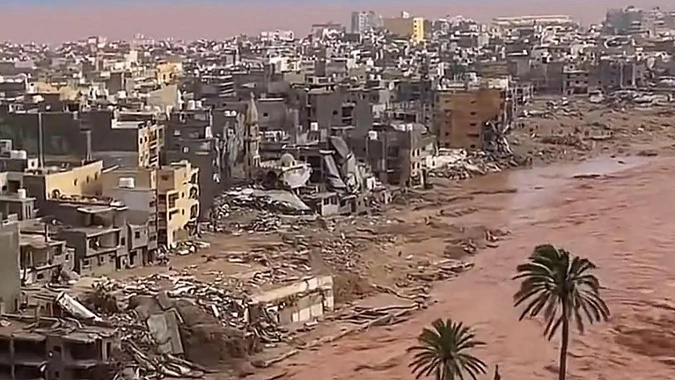 Le Croissant-Rouge libyen parlent de dix mille personnes disparues après les inondations, le 11 septembre 2023.
