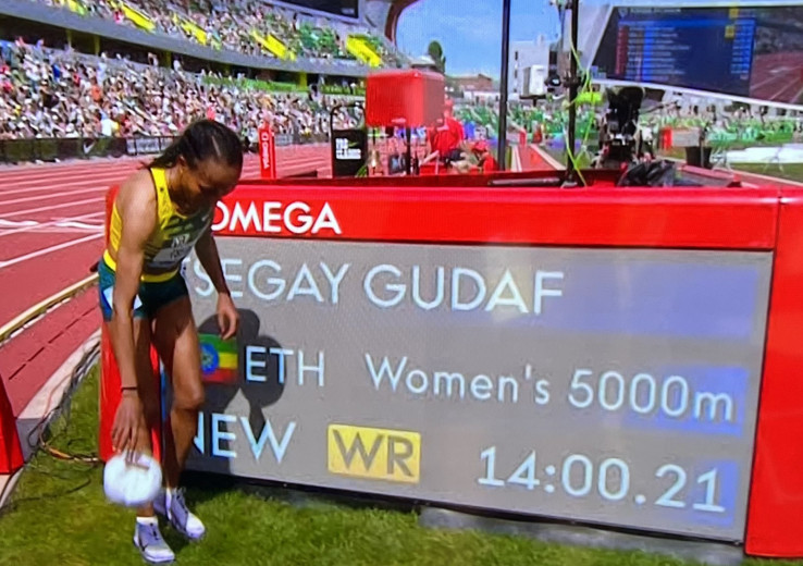 Athlétisme : l'Ethiopienne Gudaf Tsegay bat le record du monde du 5.000 m