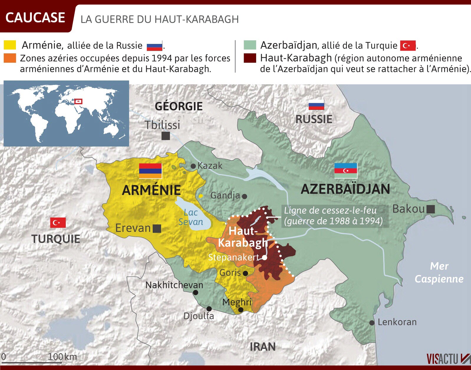 En 1923, le Haut-Karabakh est devenu une région autonome dans le cadre de l’Azerbaïdjan