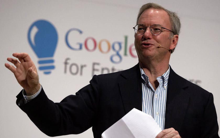 Eric Schmidt, l'ancien PDG de Google
