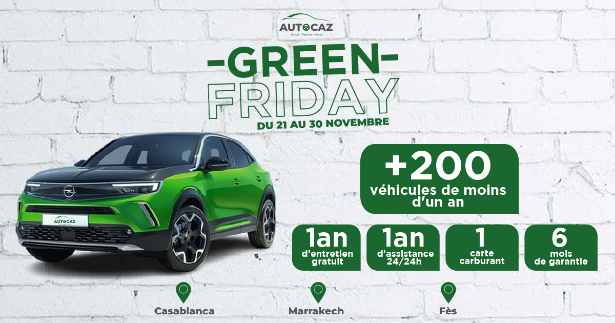 Autocaz frappe fort avec 5000 ventes et un Green Friday alléchant