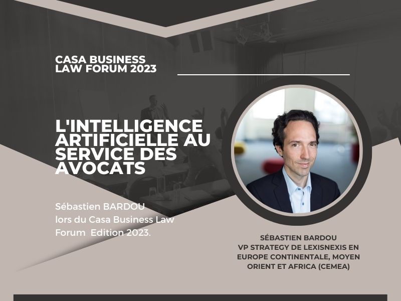 CBLF 2023 - Sébastien BARDOU : L'Intelligence artificielle au service des avocats