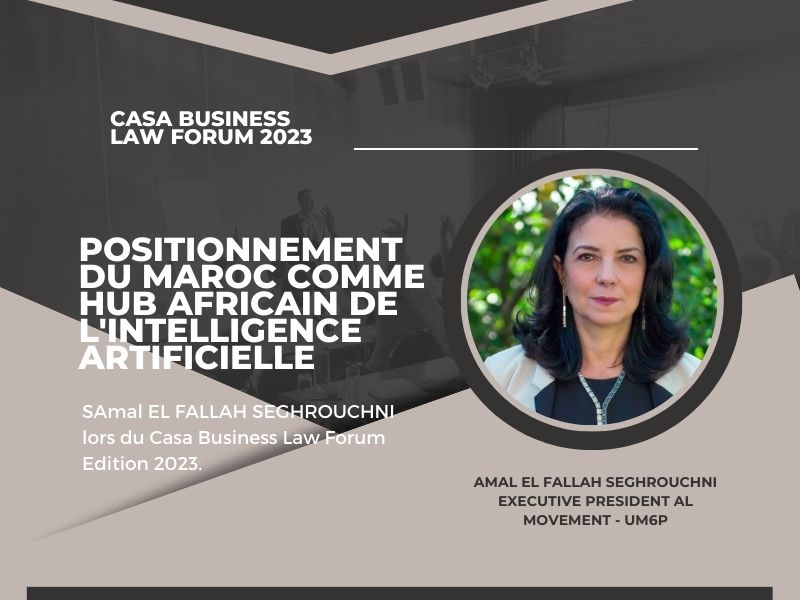 CBLF 2023 - Amal EL FALLAH SEGHROUCHNI : Positionnement du Maroc comme hub africain de l'IA