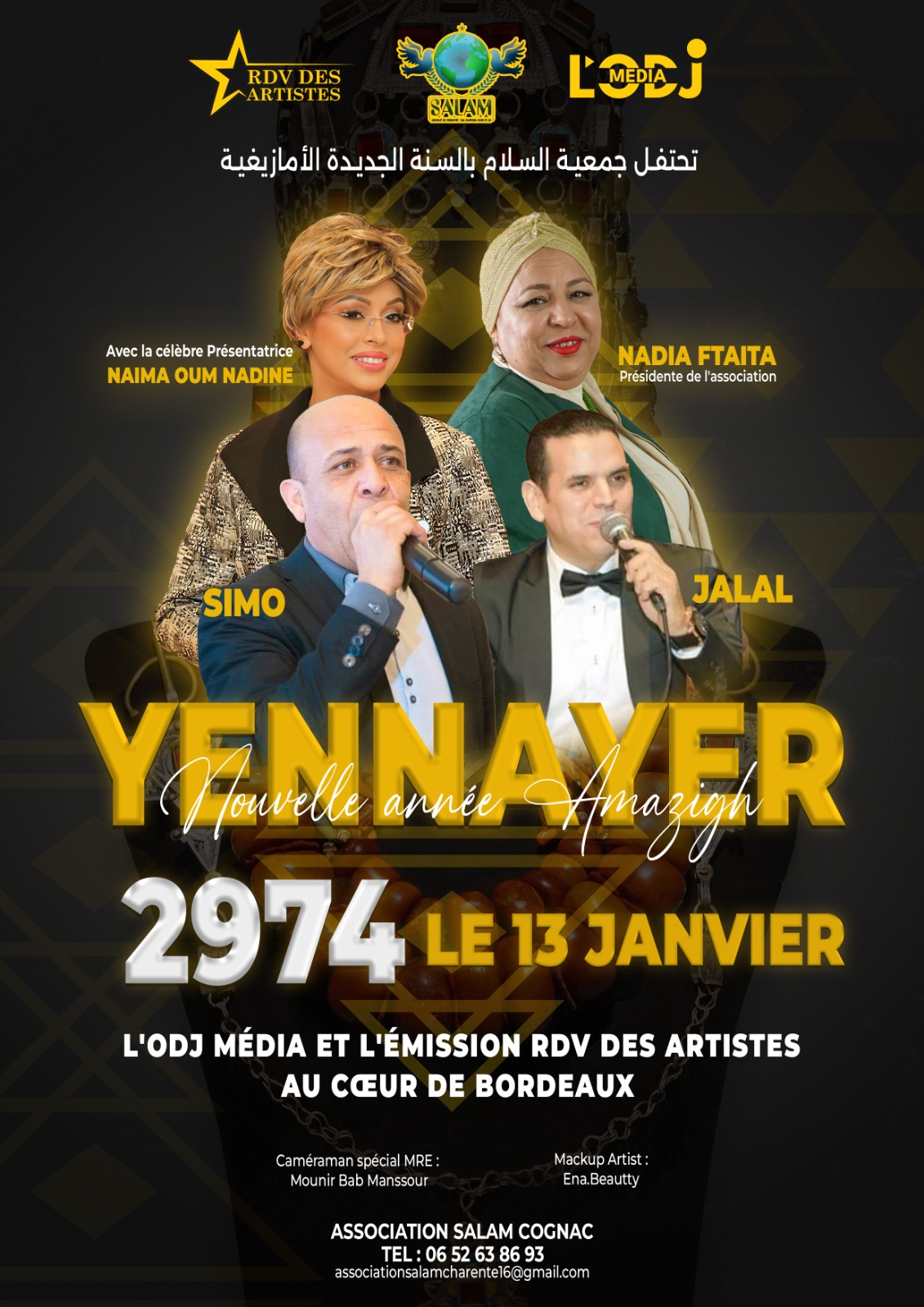 L'émission RDV des artistes se délocalise en France pour Yennayer 2974 le Nouvel An Amazigh