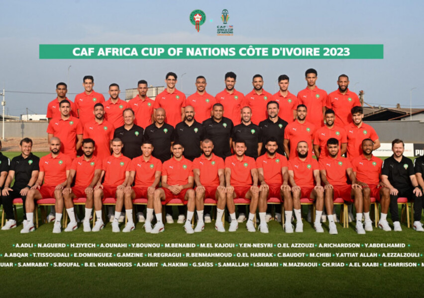 CAN 2023 : voici la photo officielle des Lions de l'Atlas