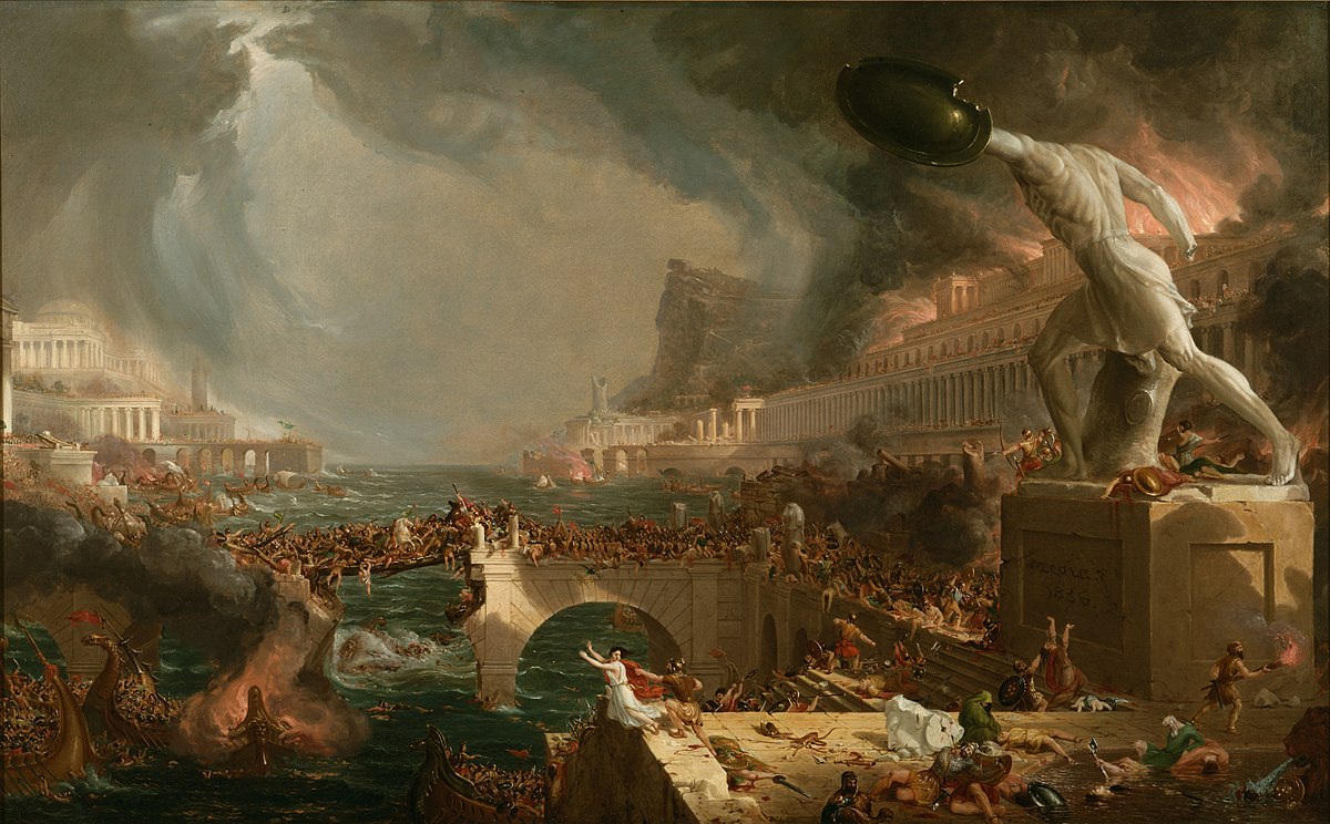 "The Course of Empire", tableau du peintre américain Thomas Cole, 1836