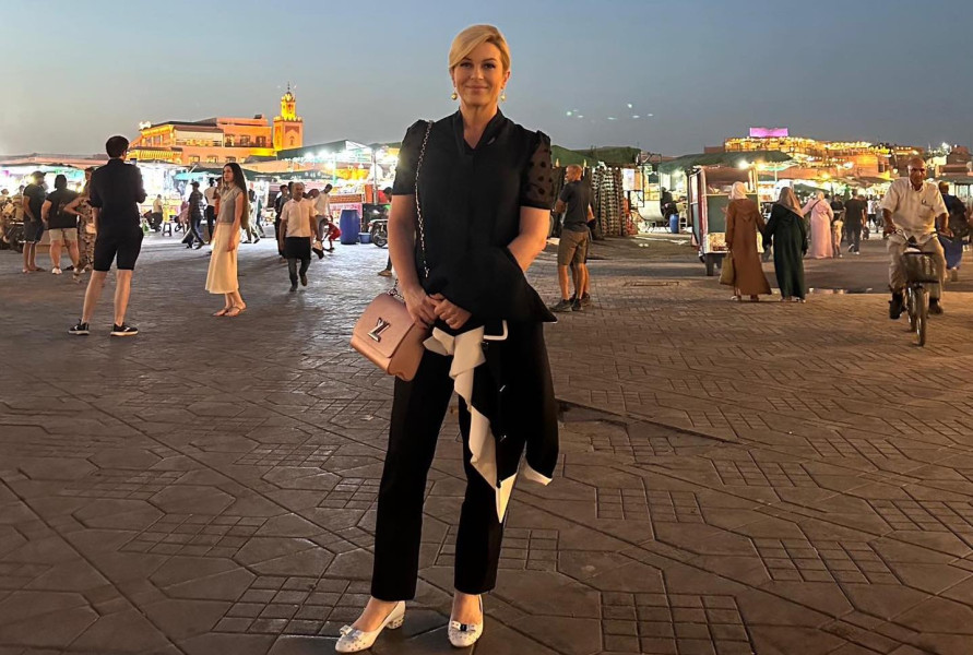 L'ex présidente croate s'offre des vacances enchantées à Marrakech