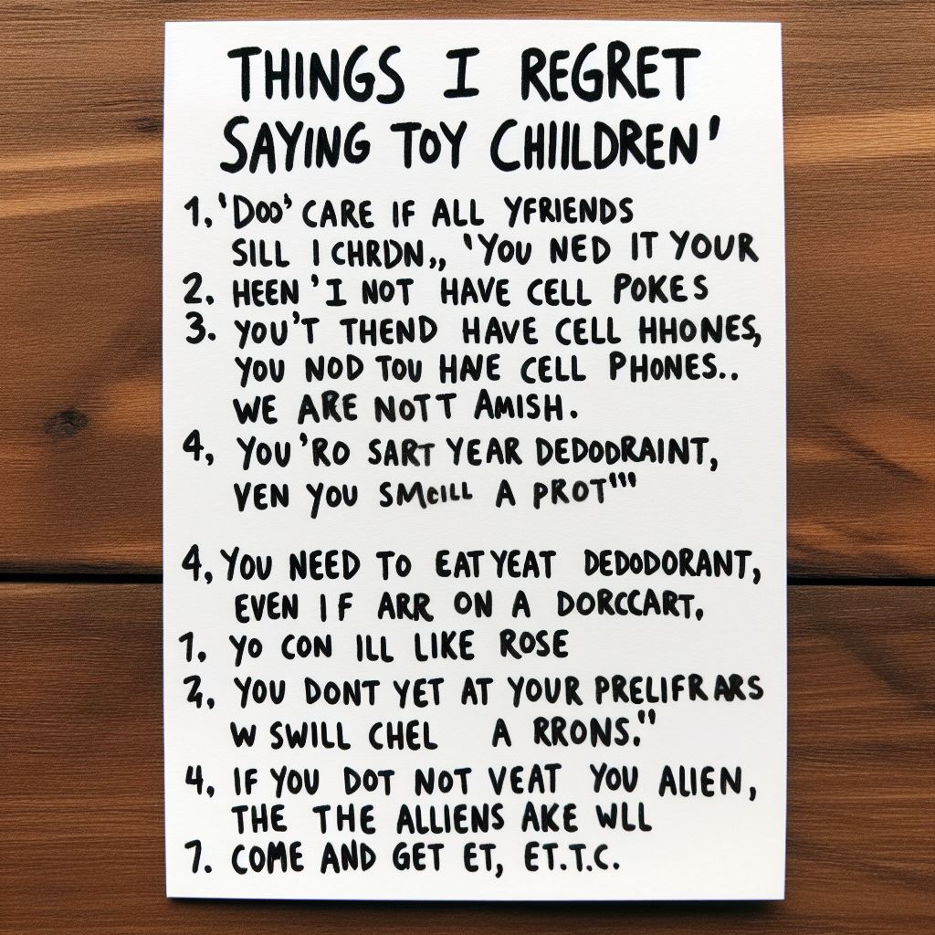 Les phrases que je n'aurais jamais dû dire à mes enfants