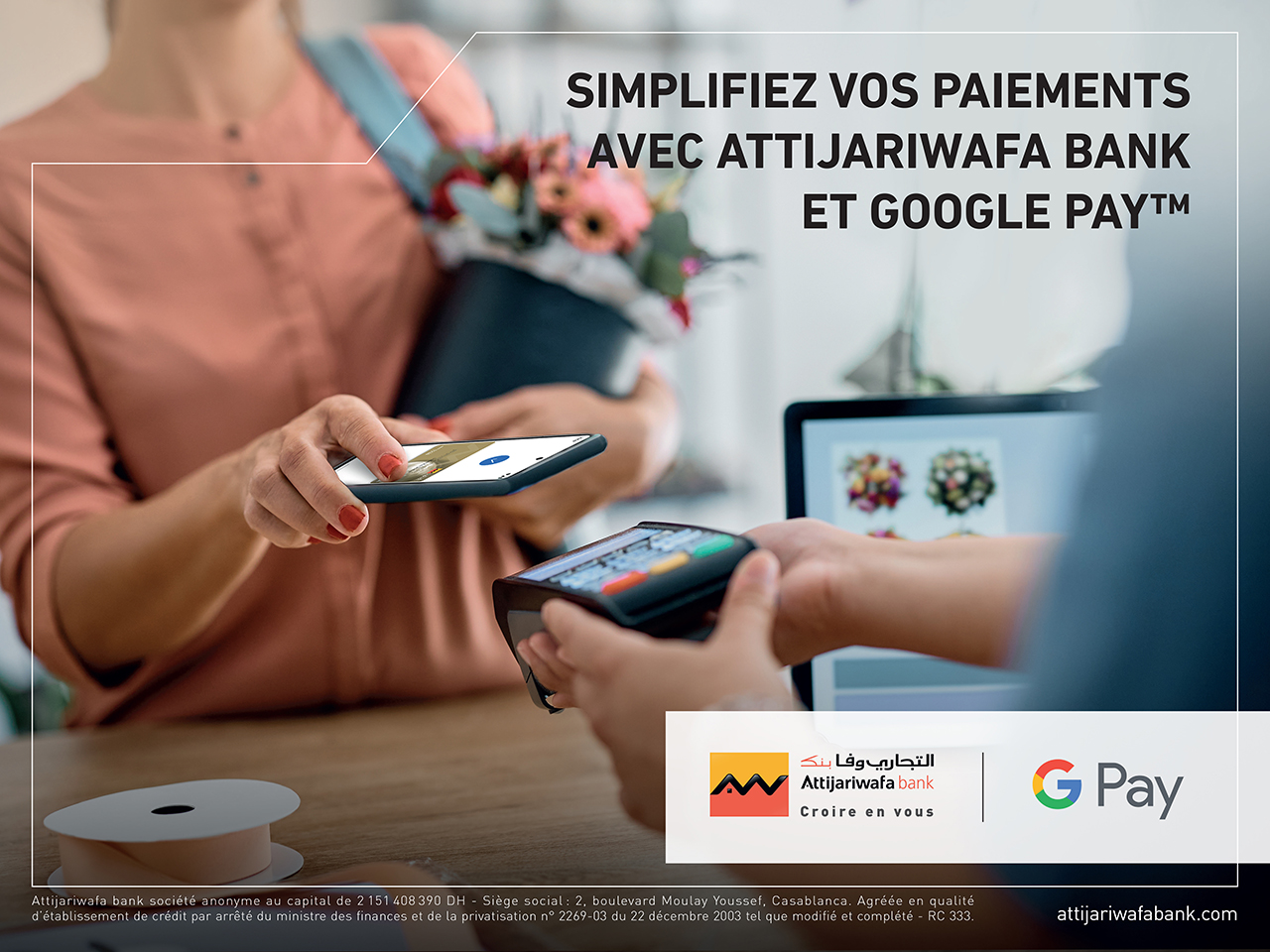 Google Pay disponible chez Attijariwafa bank