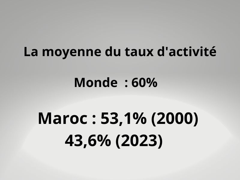 Etude sur le taux d'activité au Maroc 