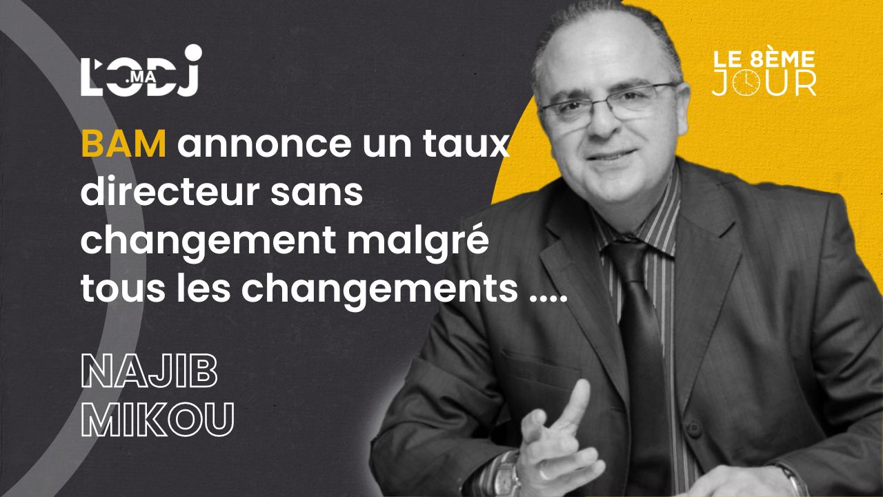 BAM annonce un taux directeur sans changement malgré tous les changements....