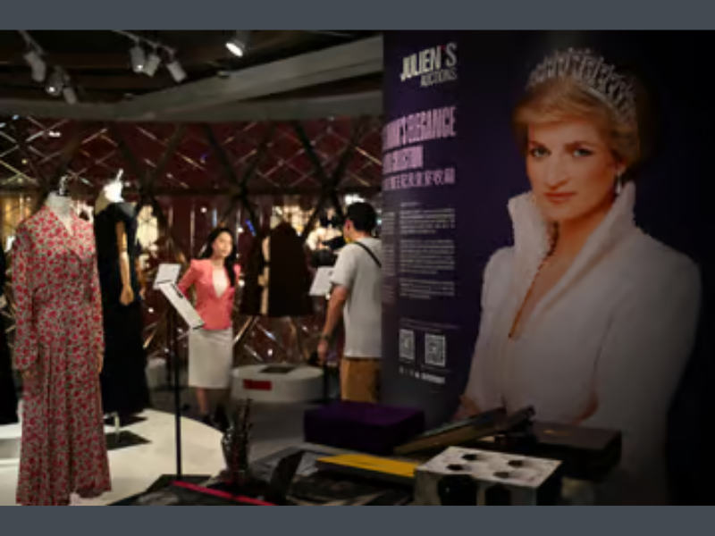 Hong-Kong : Exposition de la collection de la princesse Diana