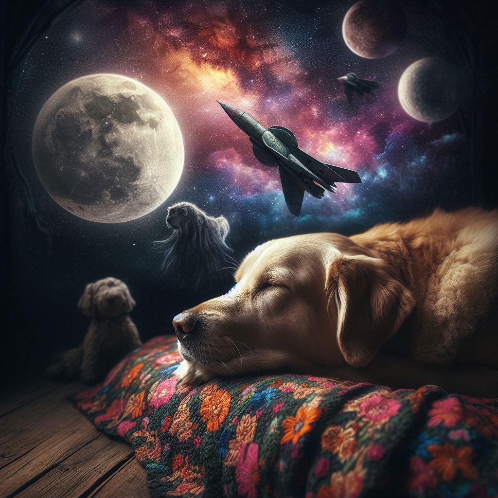 Graffiti nocturne de mon canin