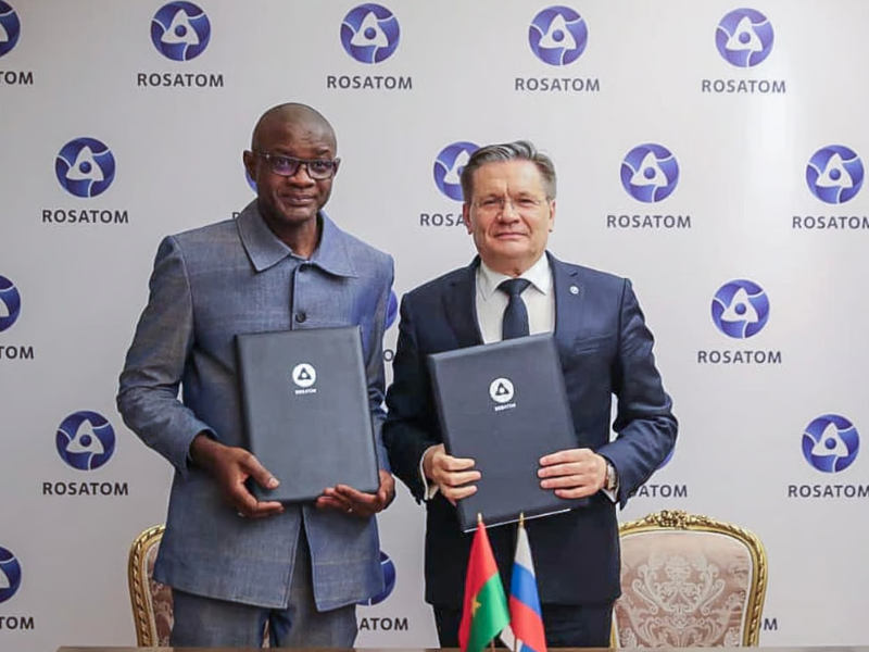 Rosatom projette la construction d'une centrale nucléaire au Burkina Faso