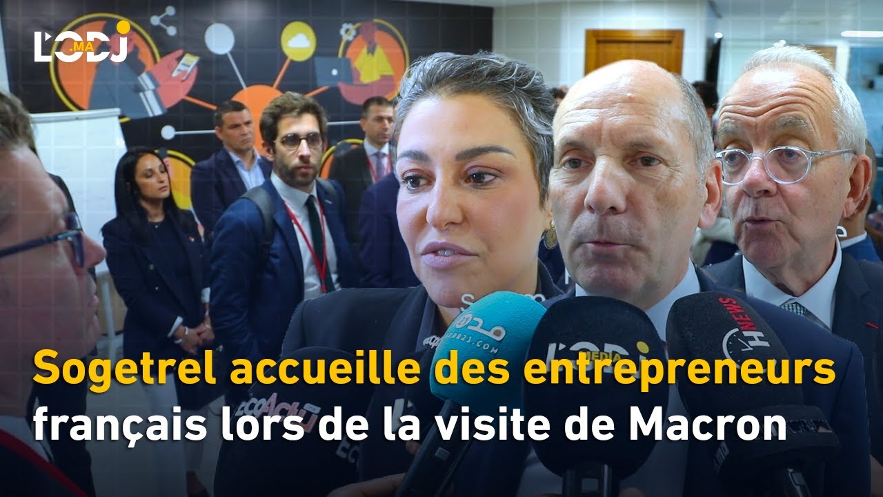 Sogetrel accueille des entrepreneurs français lors de la visite de Macron
